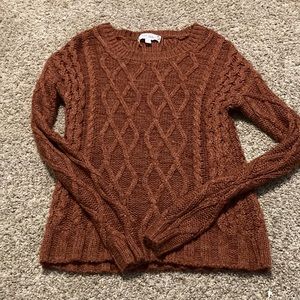 Burgundy sweater!
